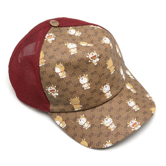 Gucci Doraemon Cap Brown and Red main image 5